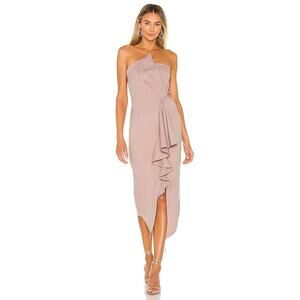 NWT REVOLVE Elliatt Cascade Ruffle Strapless Cocktail Dress Size Medium